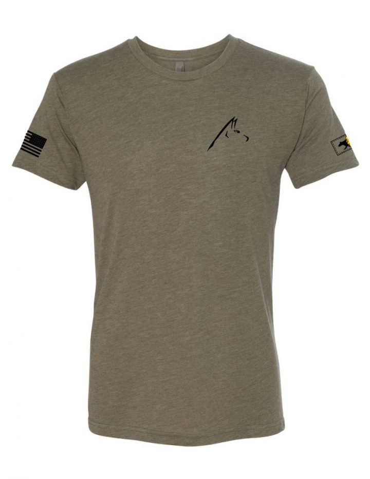 Adult Short Sleeve Military Green Tees