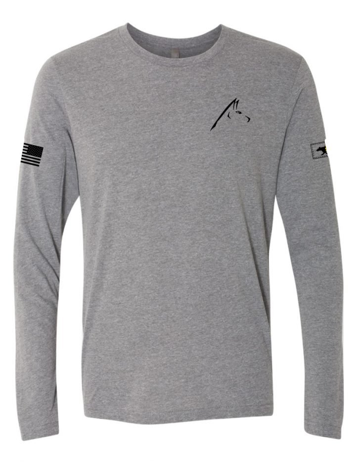 Adult Long Sleeve Heather Grey Tees