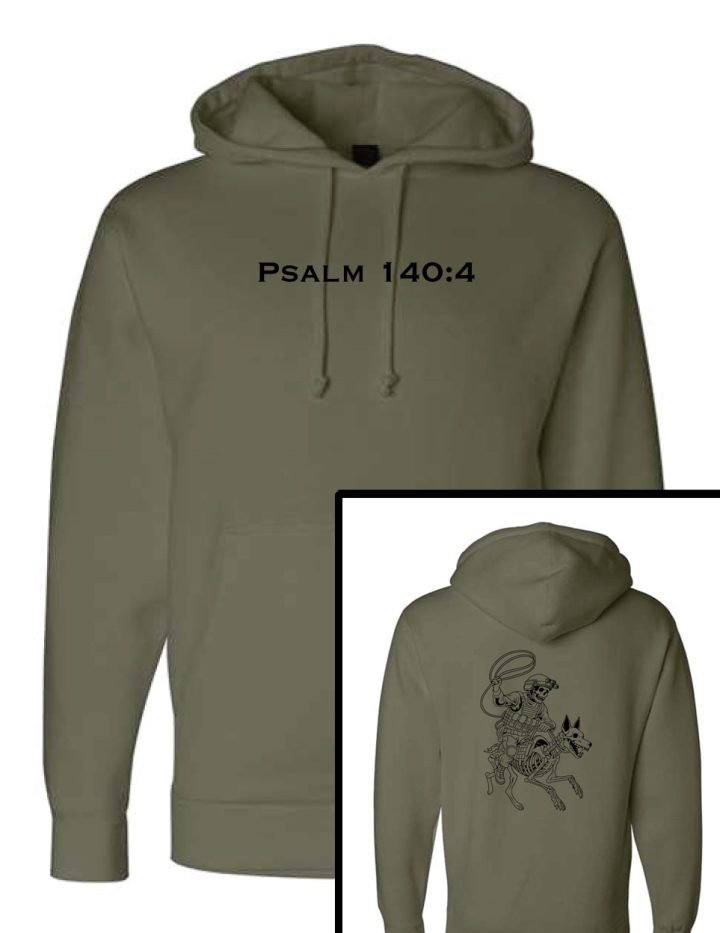 Tracking Skeleton Adult Hoodies Army Green